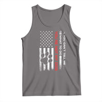 Funny Dog Lovers Tank Top You Cant Tell Me What To Do Youre Not My Dog USA Flag