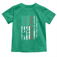 Funny Dog Lovers Toddler T Shirt You Cant Tell Me What To Do Youre Not My Dog USA Flag