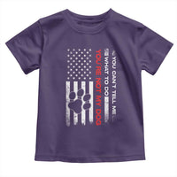 Funny Dog Lovers Toddler T Shirt You Cant Tell Me What To Do Youre Not My Dog USA Flag