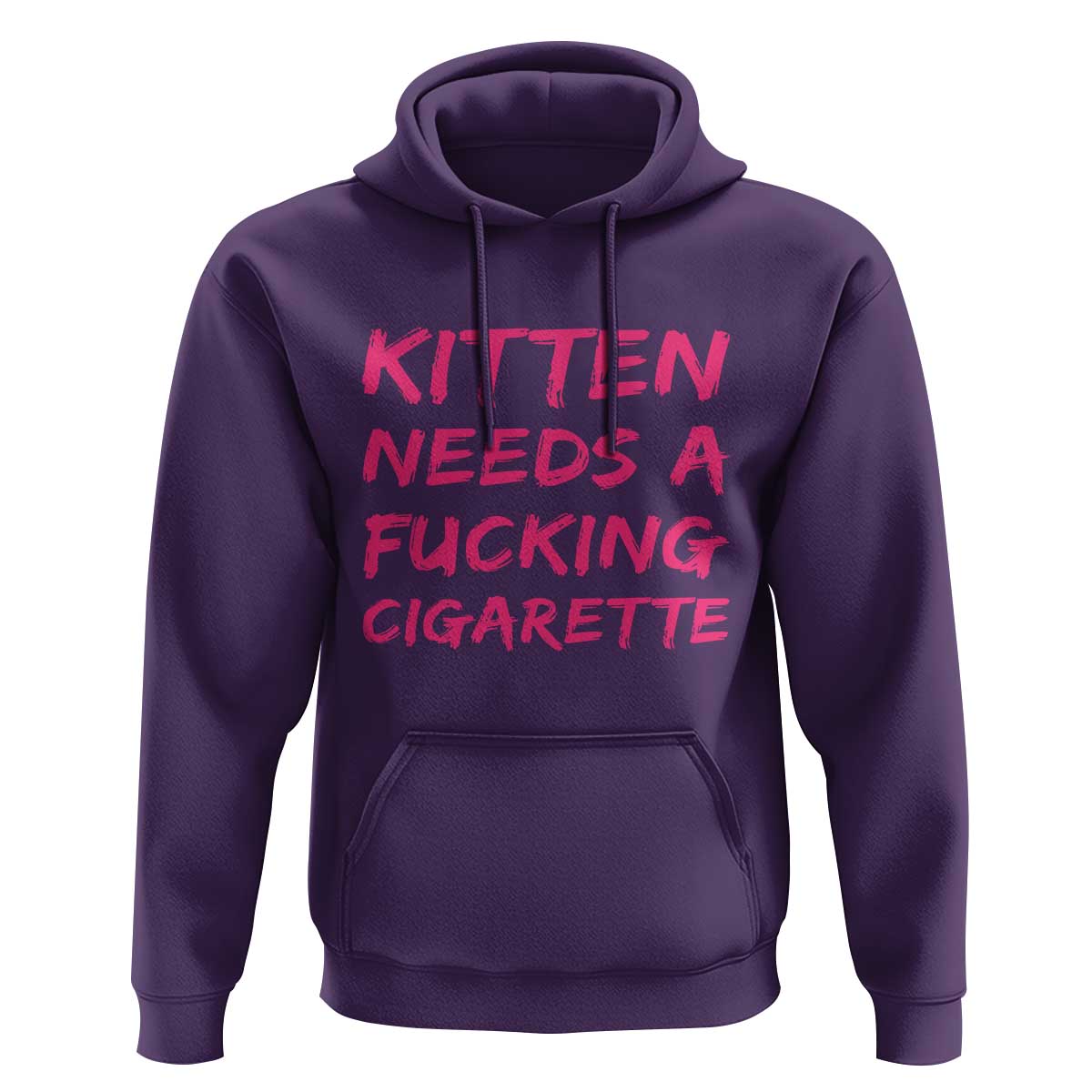 Kitten Needs A Fucking Cigarette Hoodie Funny Cat Joke Cat Meme