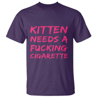 Kitten Needs A Fucking Cigarette T Shirt Funny Cat Joke Cat Meme