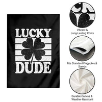 Funny Lucky Dude Garden Flag Irish Boys St Patricks Day