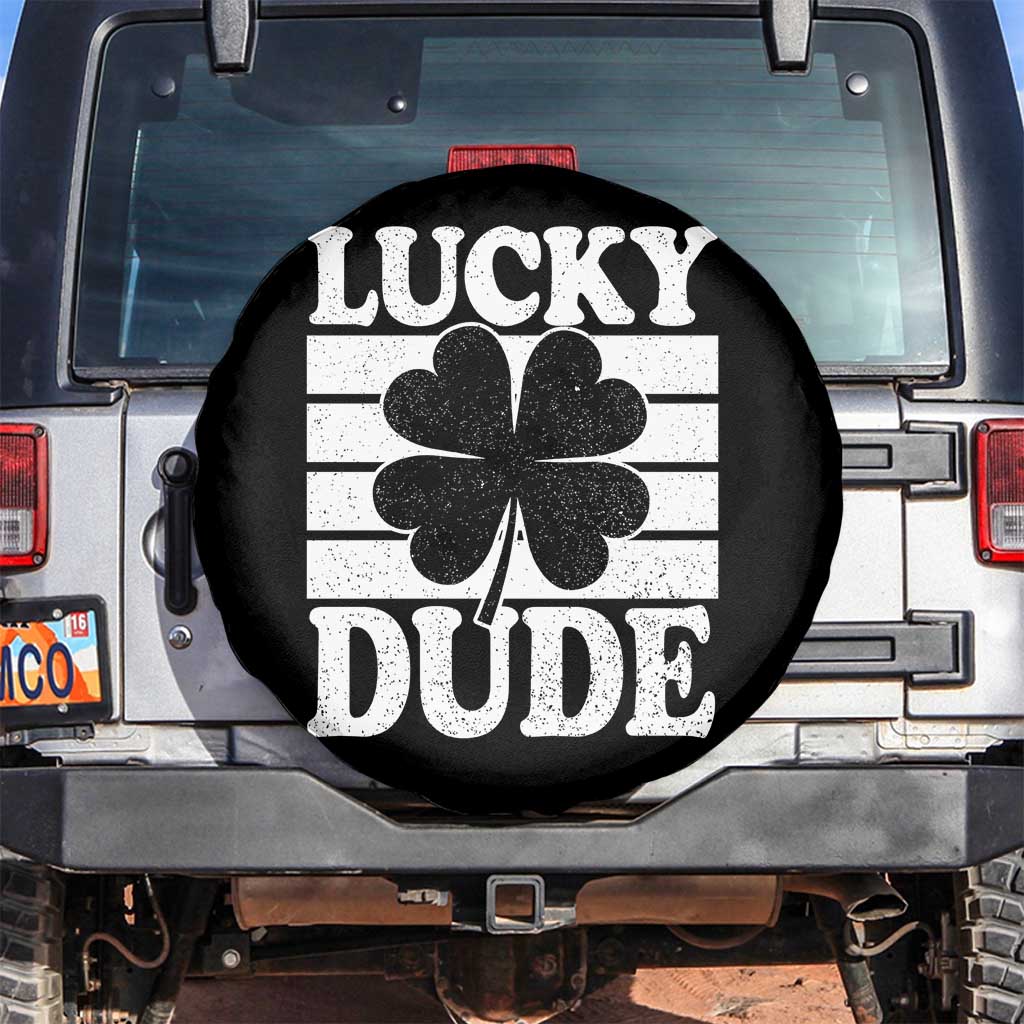 Funny Lucky Dude Spare Tire Cover Irish Boys St Patricks Day