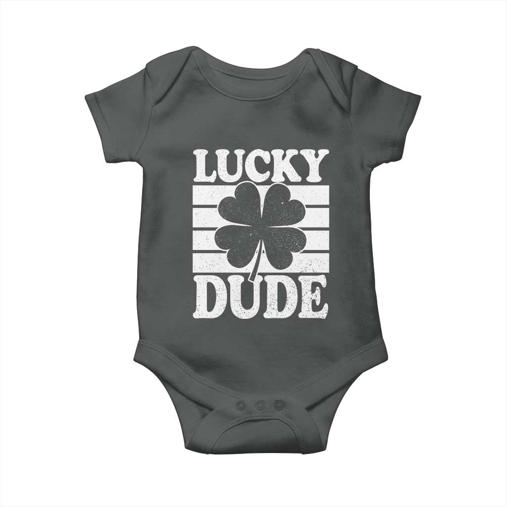 Funny Lucky Dude Baby Onesie Irish Boys St Patricks Day