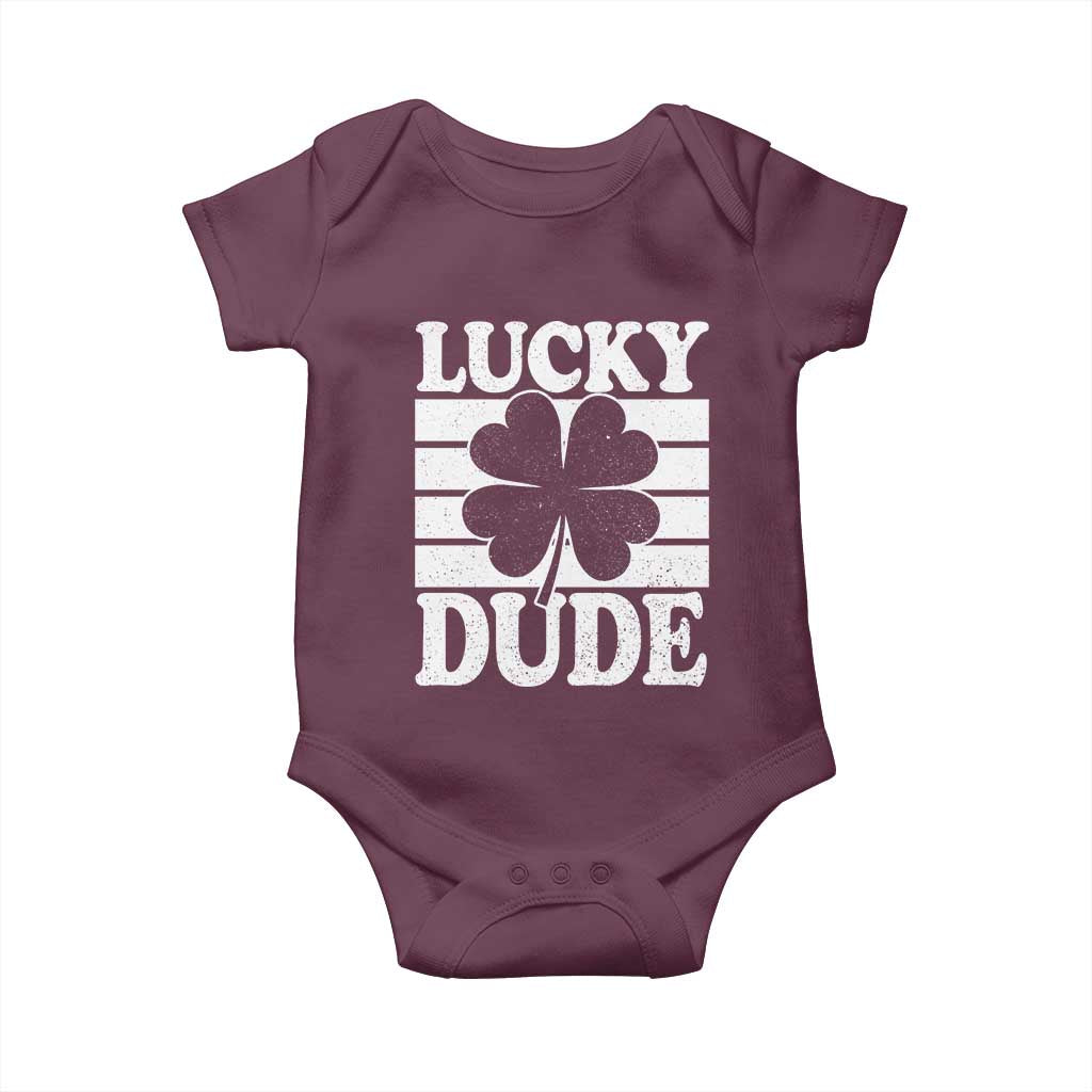 Funny Lucky Dude Baby Onesie Irish Boys St Patricks Day