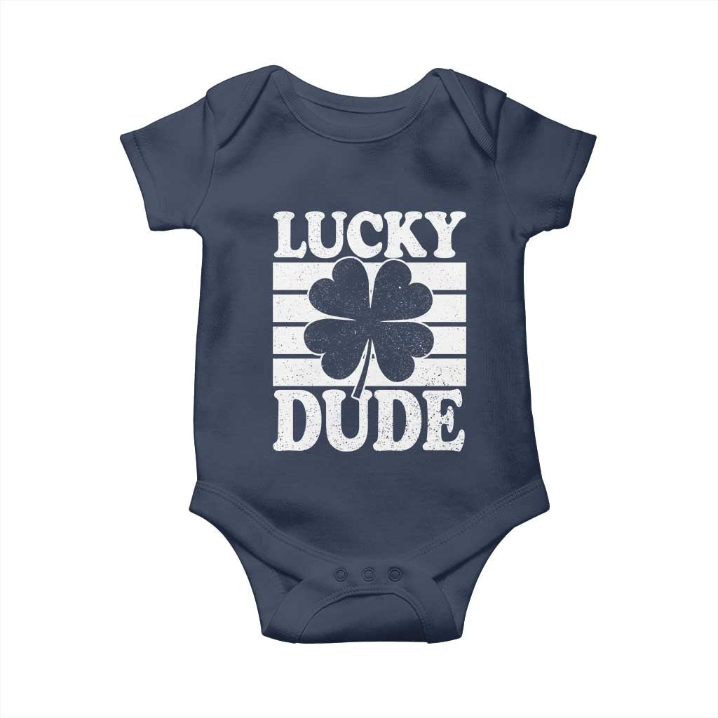 Funny Lucky Dude Baby Onesie Irish Boys St Patricks Day