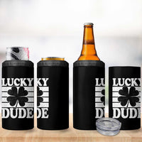 Funny Lucky Dude 4 in 1 Can Cooler Tumbler Irish Boys St Patricks Day