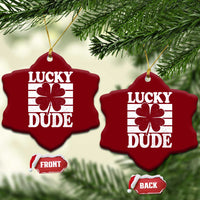 Funny Lucky Dude Ceramic Ornament Irish Boys St Patricks Day