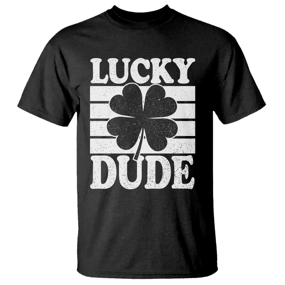 Funny Lucky Dude T Shirt Irish Boys St Patricks Day