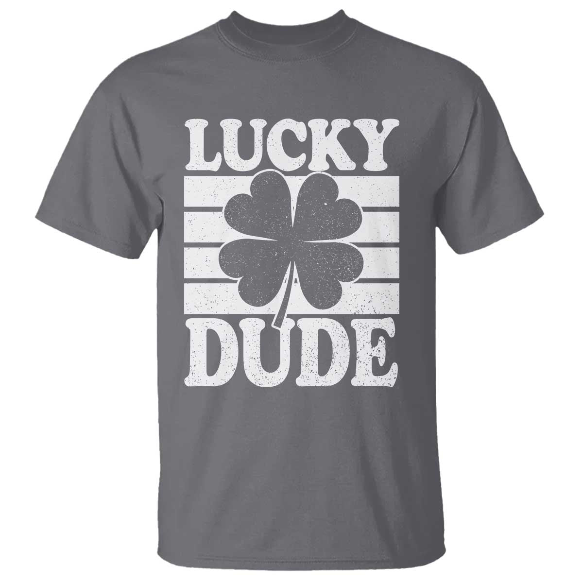 Funny Lucky Dude T Shirt Irish Boys St Patricks Day