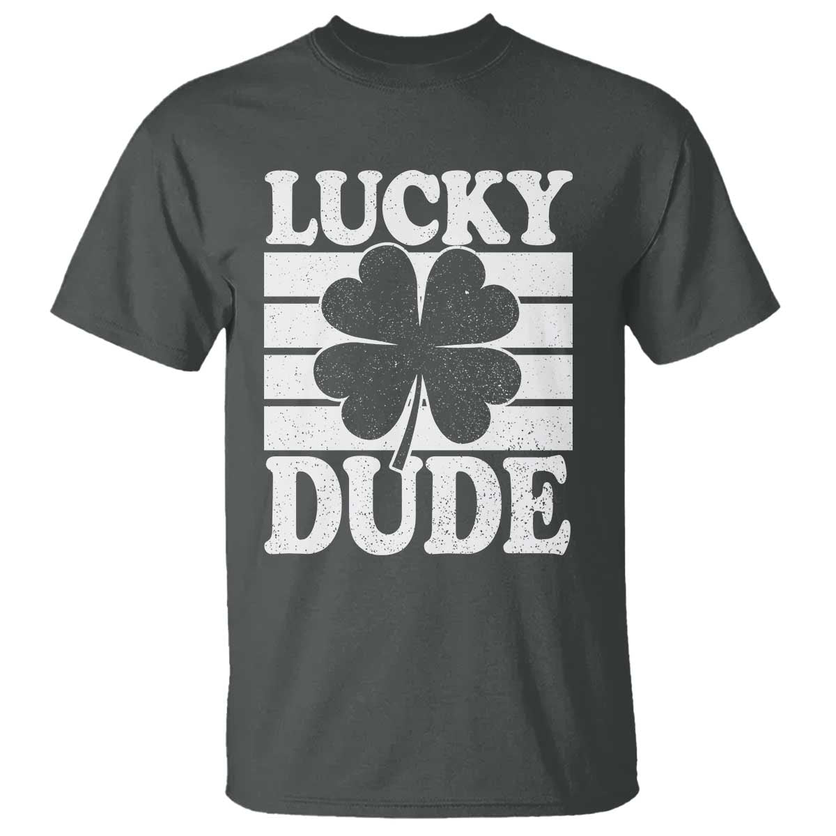 Funny Lucky Dude T Shirt Irish Boys St Patricks Day