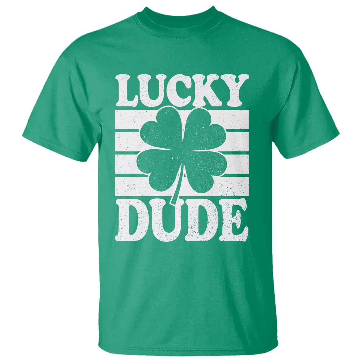 Funny Lucky Dude T Shirt Irish Boys St Patricks Day