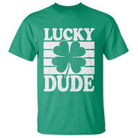 Funny Lucky Dude T Shirt Irish Boys St Patricks Day
