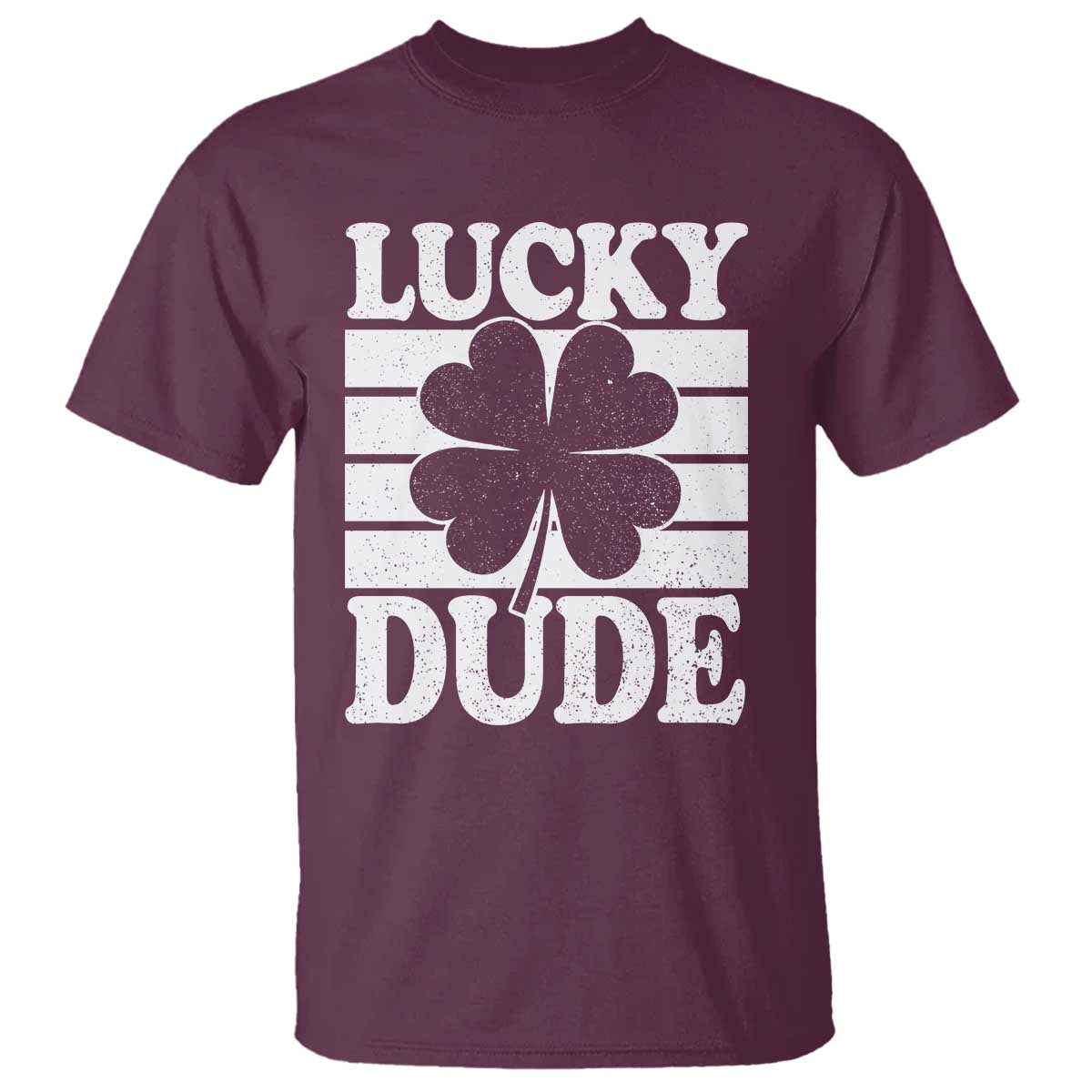 Funny Lucky Dude T Shirt Irish Boys St Patricks Day