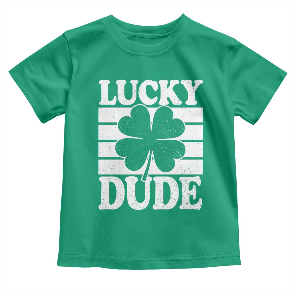 Funny Lucky Dude Toddler T Shirt Irish Boys St Patricks Day
