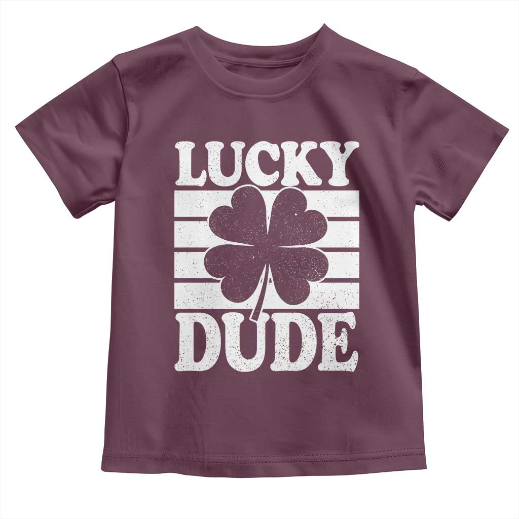 Funny Lucky Dude Toddler T Shirt Irish Boys St Patricks Day