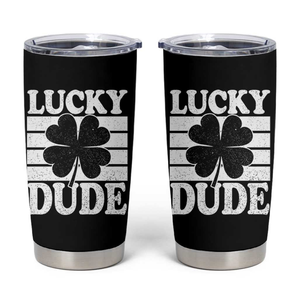 Funny Lucky Dude Tumbler Cup Irish Boys St Patricks Day