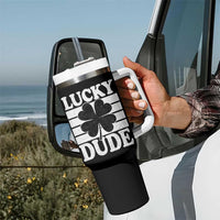 Funny Lucky Dude Tumbler With Handle Irish Boys St Patricks Day