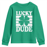 Funny Lucky Dude Youth Sweatshirt Irish Boys St Patricks Day