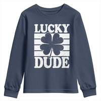 Funny Lucky Dude Youth Sweatshirt Irish Boys St Patricks Day