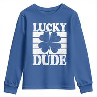 Funny Lucky Dude Youth Sweatshirt Irish Boys St Patricks Day
