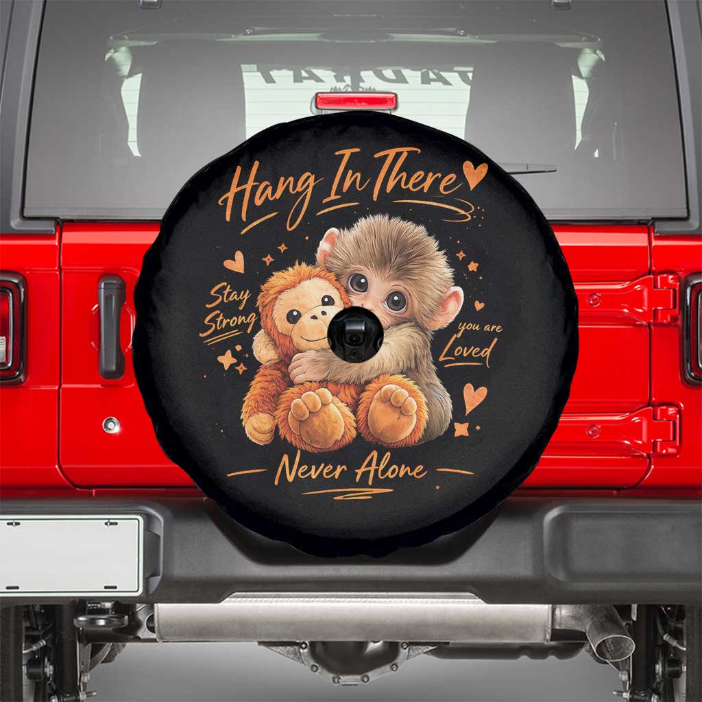 Cute Baby Monkey Punch Spare Tire Cover Adorable Emotional Graphic Little Punch