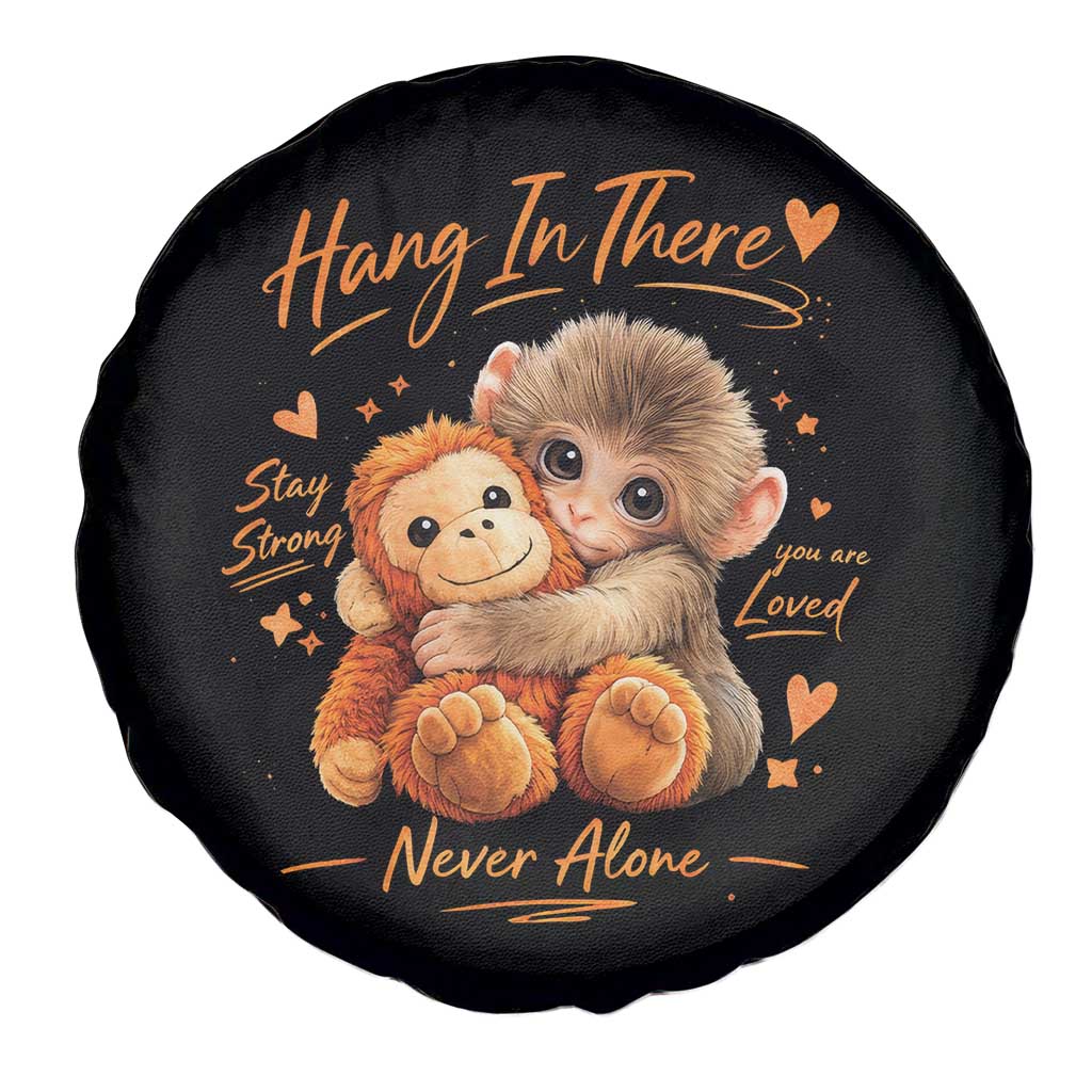 Cute Baby Monkey Punch Spare Tire Cover Adorable Emotional Graphic Little Punch