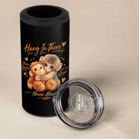 Cute Baby Monkey Punch 4 in 1 Can Cooler Tumbler Adorable Emotional Graphic Little Punch