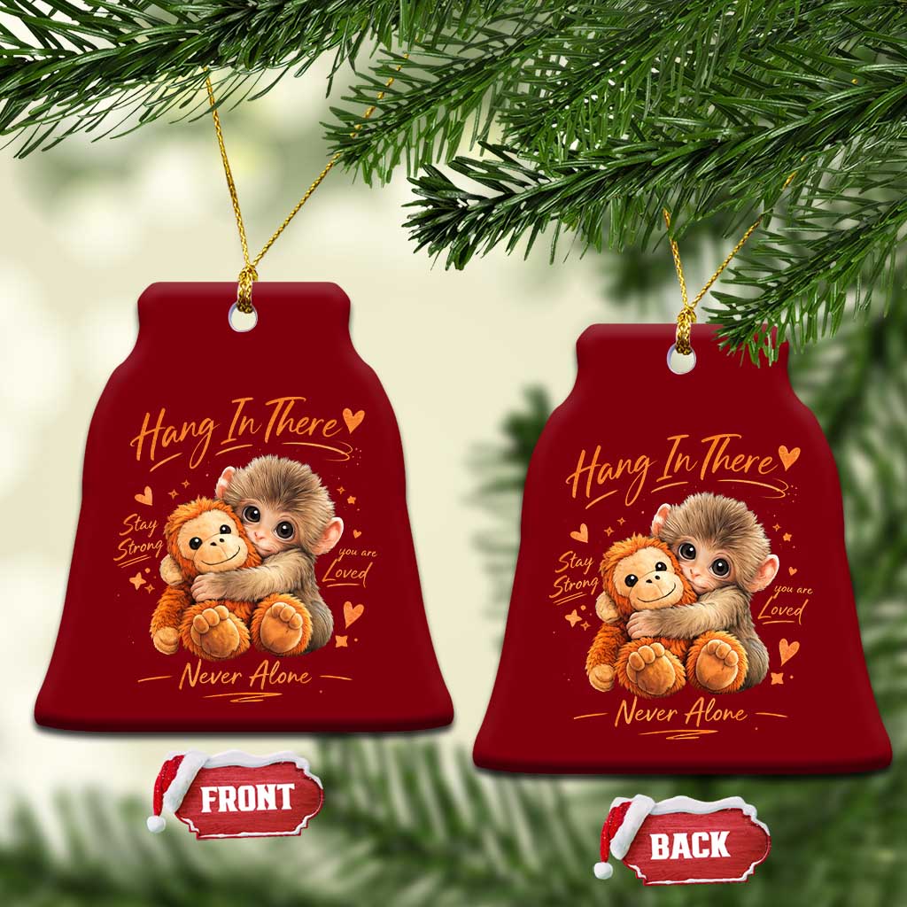 Cute Baby Monkey Punch Ceramic Ornament Adorable Emotional Graphic Little Punch