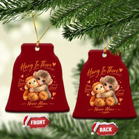 Cute Baby Monkey Punch Ceramic Ornament Adorable Emotional Graphic Little Punch