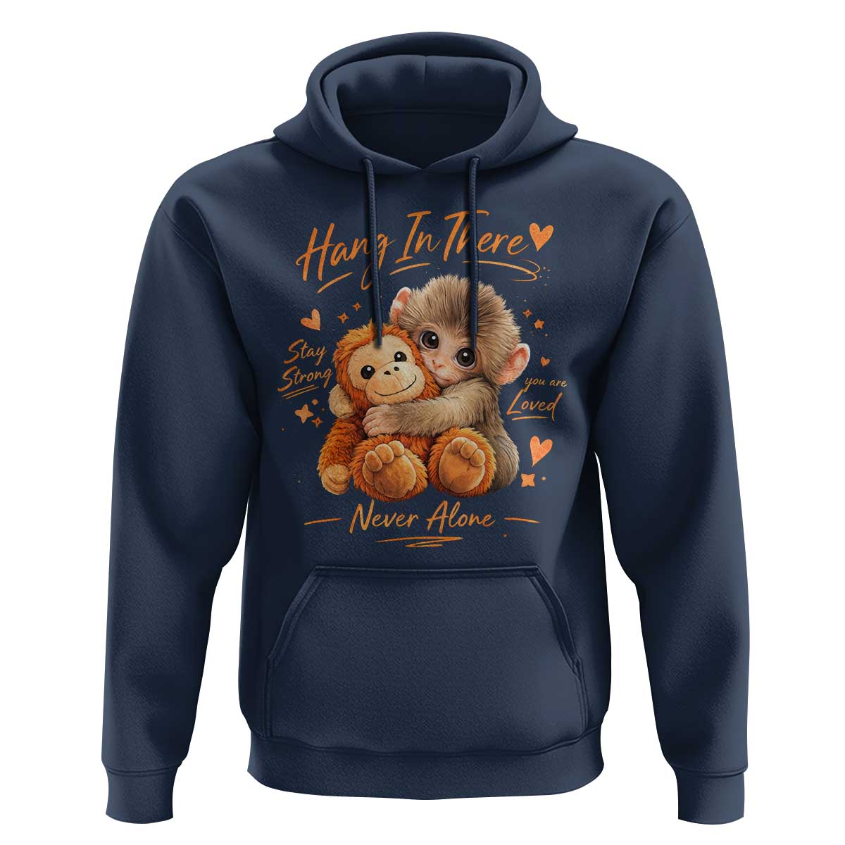 Cute Baby Monkey Punch Hoodie Adorable Emotional Graphic Little Punch