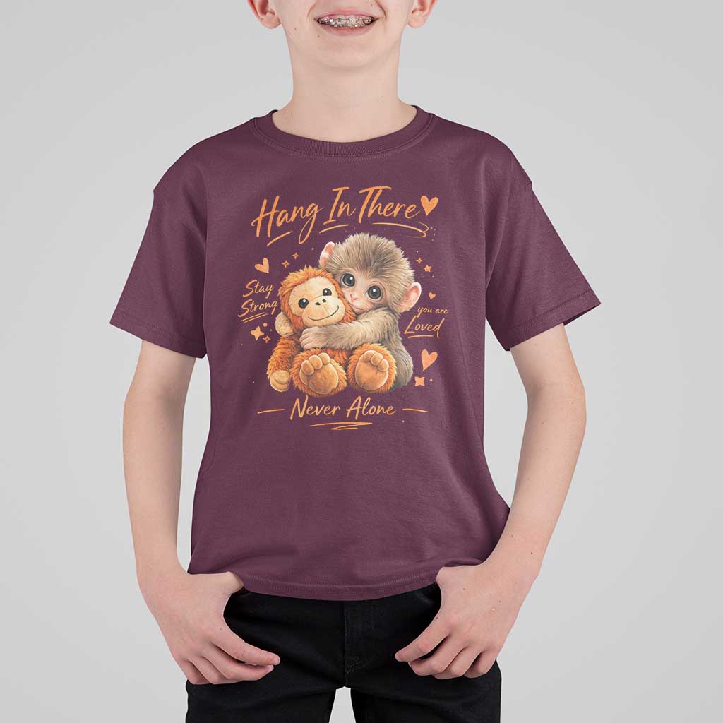 Cute Baby Monkey Punch T Shirt For Kid Adorable Emotional Graphic Little Punch