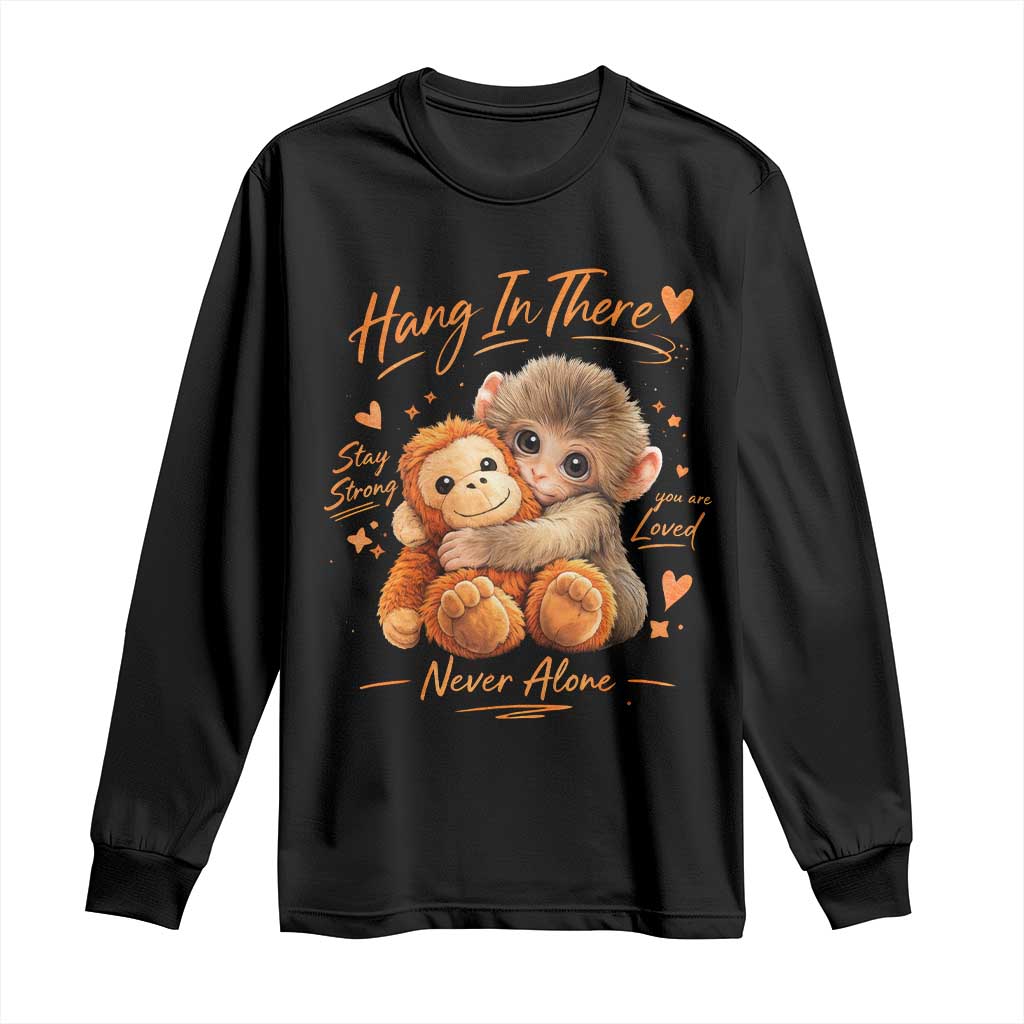 Cute Baby Monkey Punch Long Sleeve Shirt Adorable Emotional Graphic Little Punch