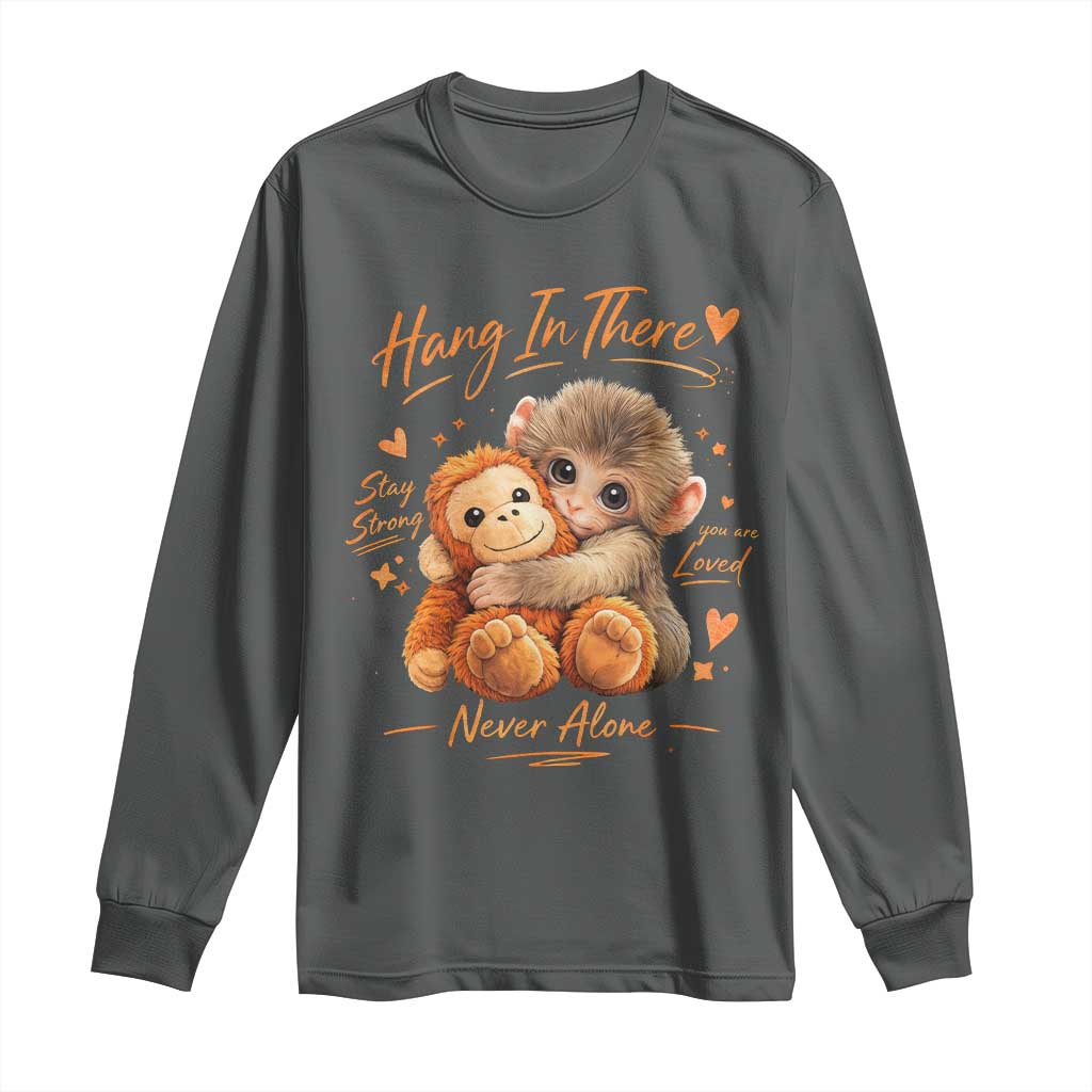 Cute Baby Monkey Punch Long Sleeve Shirt Adorable Emotional Graphic Little Punch