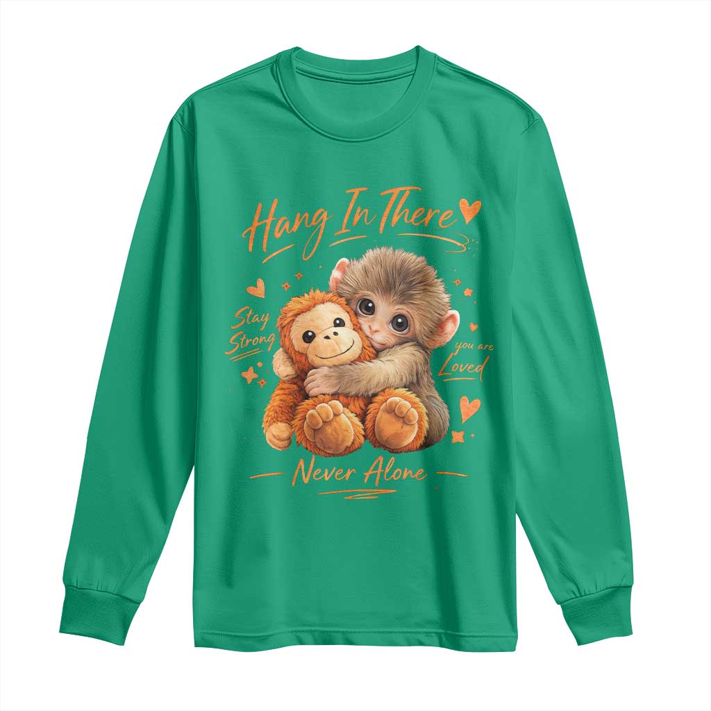 Cute Baby Monkey Punch Long Sleeve Shirt Adorable Emotional Graphic Little Punch