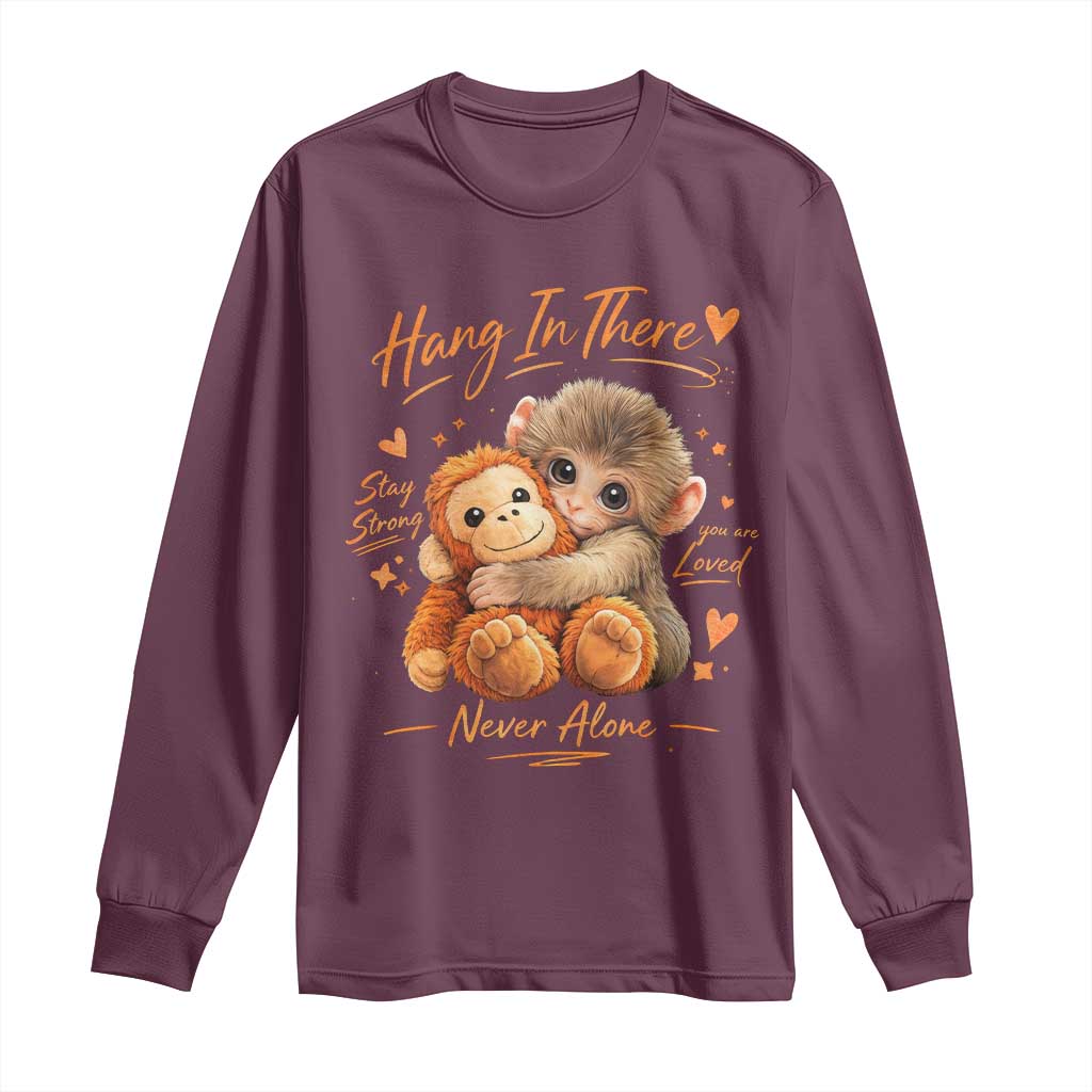 Cute Baby Monkey Punch Long Sleeve Shirt Adorable Emotional Graphic Little Punch