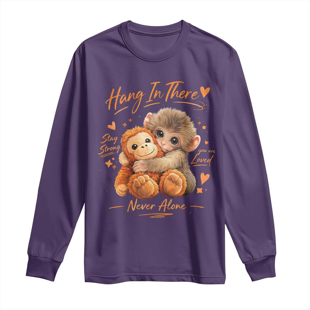 Cute Baby Monkey Punch Long Sleeve Shirt Adorable Emotional Graphic Little Punch