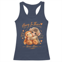 Cute Baby Monkey Punch Racerback Tank Top Adorable Emotional Graphic Little Punch