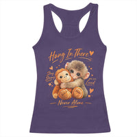Cute Baby Monkey Punch Racerback Tank Top Adorable Emotional Graphic Little Punch