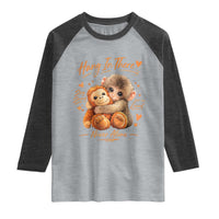 Cute Baby Monkey Punch Raglan Shirt Adorable Emotional Graphic Little Punch
