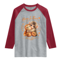 Cute Baby Monkey Punch Raglan Shirt Adorable Emotional Graphic Little Punch