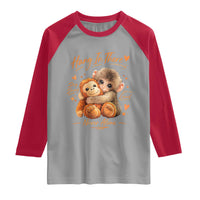 Cute Baby Monkey Punch Raglan Shirt Adorable Emotional Graphic Little Punch