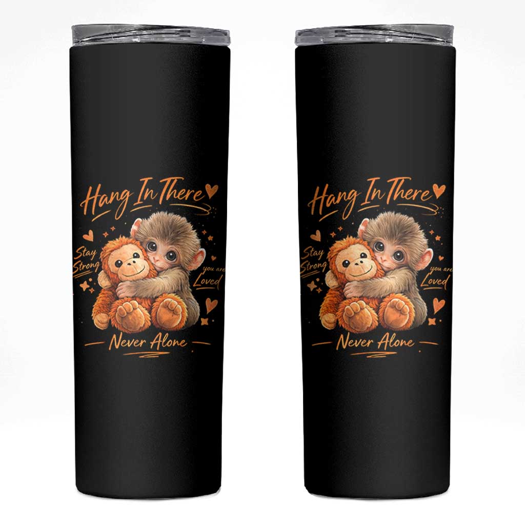 Cute Baby Monkey Punch Skinny Tumbler Adorable Emotional Graphic Little Punch
