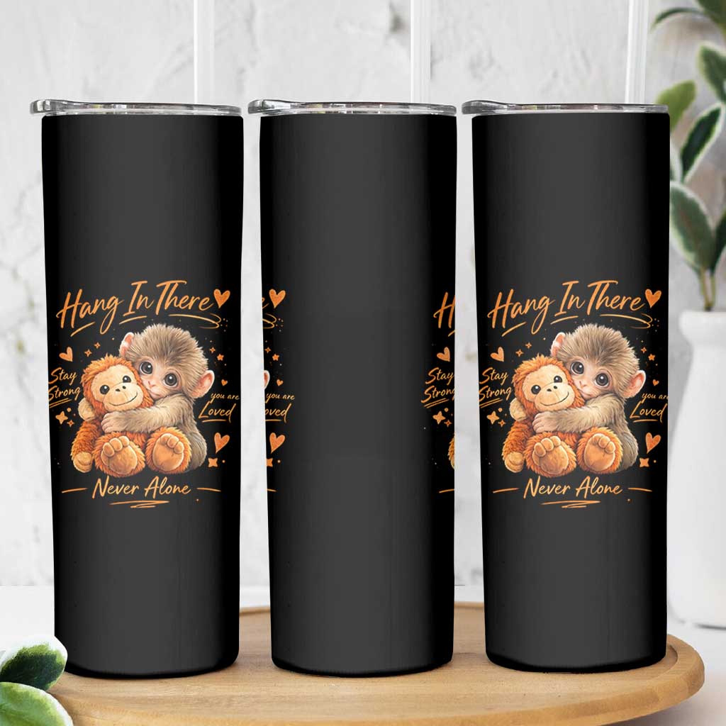 Cute Baby Monkey Punch Skinny Tumbler Adorable Emotional Graphic Little Punch
