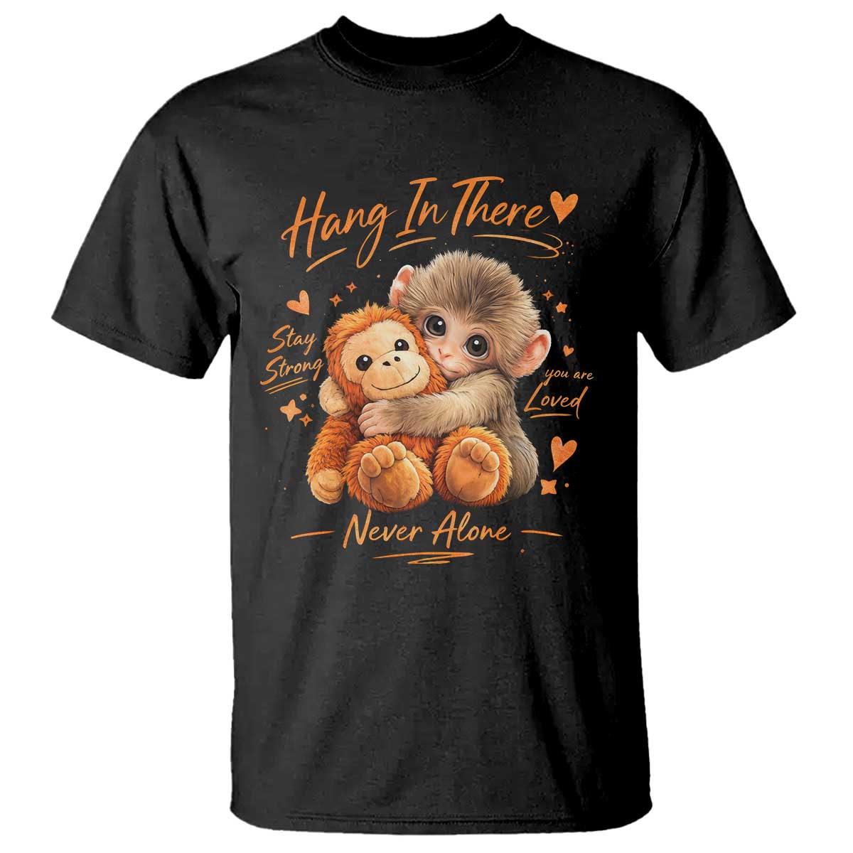 Cute Baby Monkey Punch T Shirt Adorable Emotional Graphic Little Punch