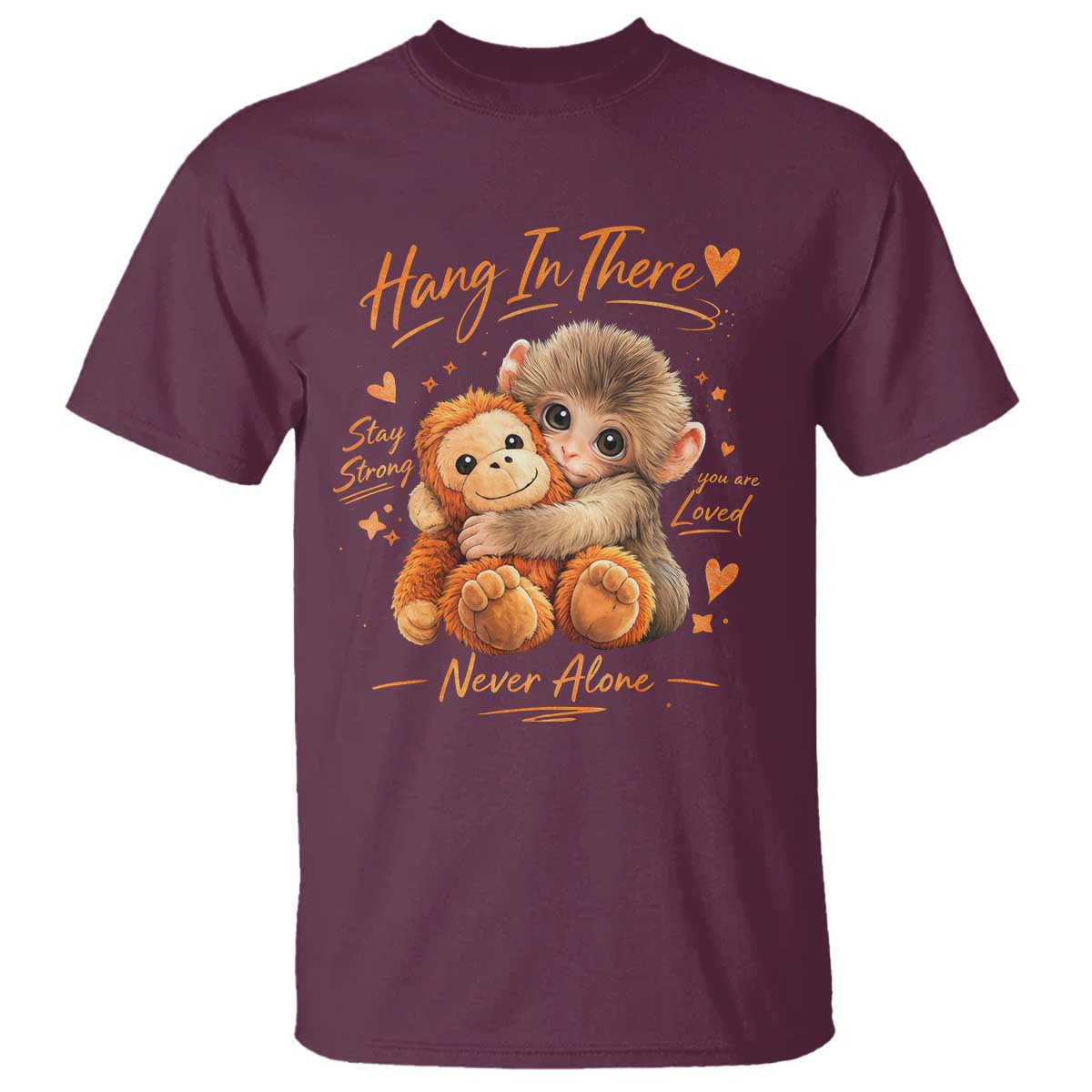 Cute Baby Monkey Punch T Shirt Adorable Emotional Graphic Little Punch