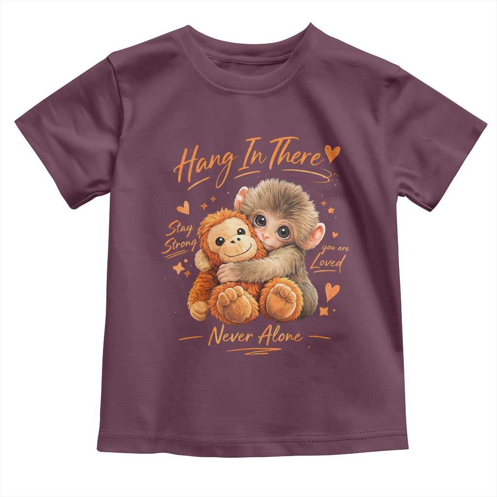 Cute Baby Monkey Punch Toddler T Shirt Adorable Emotional Graphic Little Punch