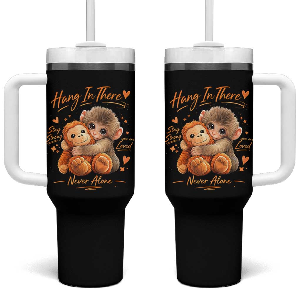 Cute Baby Monkey Punch Tumbler With Handle Adorable Emotional Graphic Little Punch