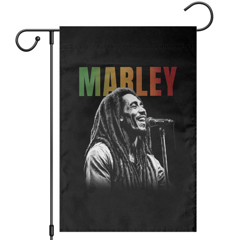 Vintage Marley Garden Flag Rastaman Jamaica Jamaican Rasta Reggage Music