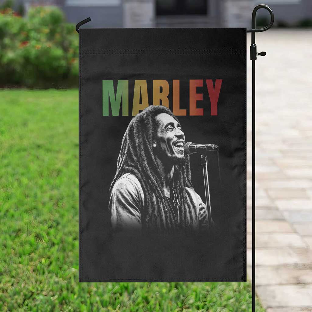 Vintage Marley Garden Flag Rastaman Jamaica Jamaican Rasta Reggage Music